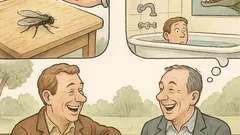 Witz: Fliege auf Schulbank, Tür gemalt